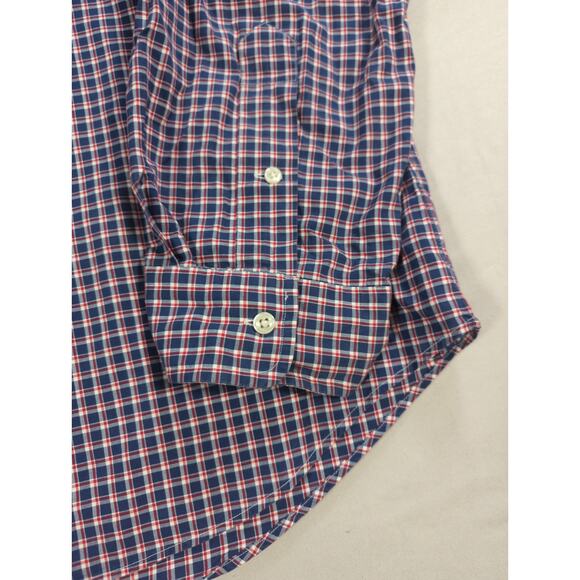 Ralph Lauren Slim Fit Button Down Shirt XXL Plaid Long Sleeve Casual Preppy - Picture 3 of 14